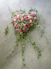 1 Coeur funéraire, Fleurs de Passion