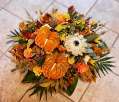 1 bouquet anthurium orange, Fleurs de Passion